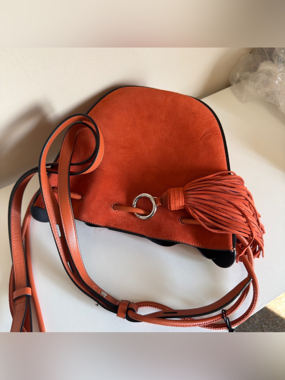 Rebecca Minkoff Suede Tassel Crossbody bag - Picture 9 of 10